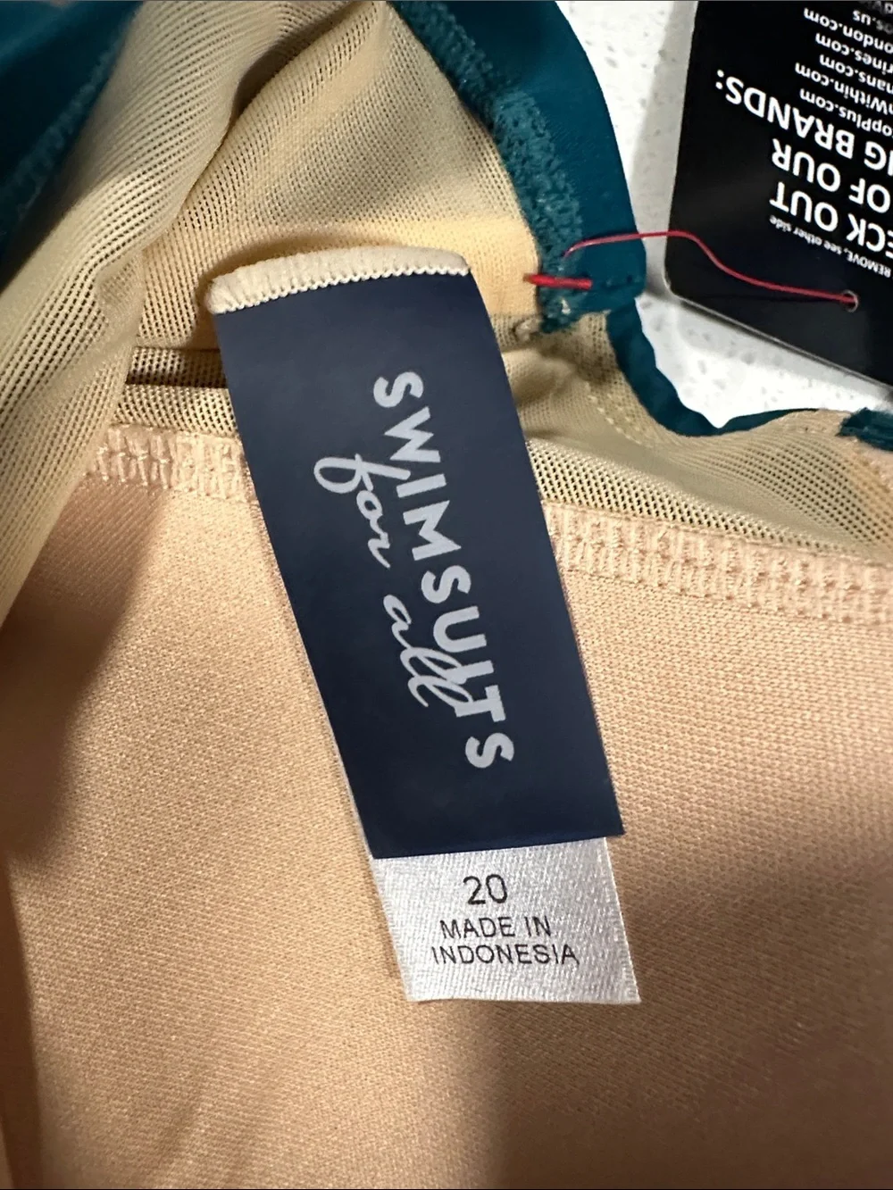 Swimsuits For All Teal Tankini Top